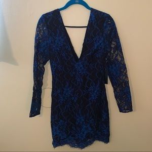 NWT Black and Blue Revolve H:ours Size 0 Dress